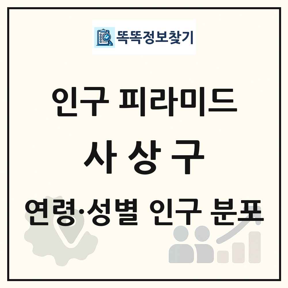 사상구 인구 피라미드 링크 그림